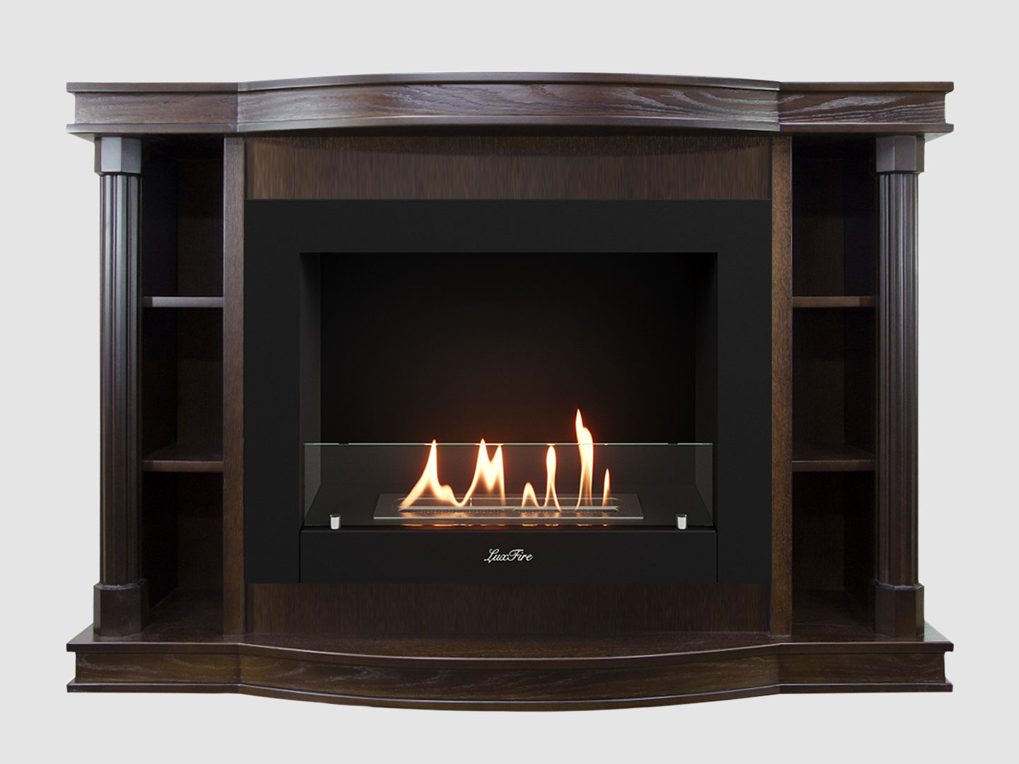 Каминный портал МДФ "Андерсен 1400" с биокамином Lux Fire "Фаер Бокс 2 - 33" (темный орех) Каминный портал МДФ "Андерсен 1400" с биокамином Lux Fire "Фаер Бокс 2 - 33" (темный орех) по цене 86 100 руб.