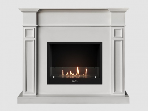 Каминный портал МДФ "Бертино 1240" с биокамином Lux Fire "Фаер Бокс 1 - 30" (белый) Каминный портал МДФ "Бертино 1240" с биокамином Lux Fire "Фаер Бокс 1 - 30" (белый)