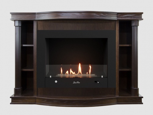 Каминный портал МДФ "Андерсен 1400" с биокамином Lux Fire "Фаер Бокс 4 - 33" (темный орех) Каминный портал МДФ "Андерсен 1400" с биокамином Lux Fire "Фаер Бокс 4 - 33" (темный орех)