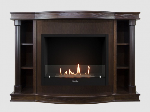 Каминный портал МДФ "Андерсен 1400" с биокамином Lux Fire "Фаер Бокс 1 - 33" (темный орех) Каминный портал МДФ "Андерсен 1400" с биокамином Lux Fire "Фаер Бокс 1 - 33" (темный орех)