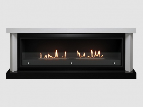 Каминный портал МДФ "VANCOUVER 1900" с биокамином Lux Fire "Фаер Бокс Вега-2" (белый) Каминный портал МДФ "VANCOUVER 1900" с биокамином Lux Fire "Фаер Бокс Вега-2" (белый)