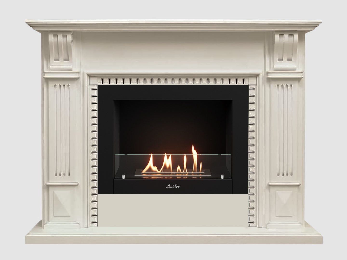 Каминный портал МДФ "Белфаст 1350" с биокамином Lux Fire "Фаер Бокс 2-25.5" (белый) Каминный портал МДФ "Белфаст 1350" с биокамином Lux Fire "Фаер Бокс 2-25.5" (белый) по цене 93 100 руб.