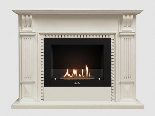 Каминный портал МДФ "Белфаст 1350" с биокамином Lux Fire "Фаер Бокс 2-25.5" (белый) Каминный портал МДФ "Белфаст 1350" с биокамином Lux Fire "Фаер Бокс 2-25.5" (белый)