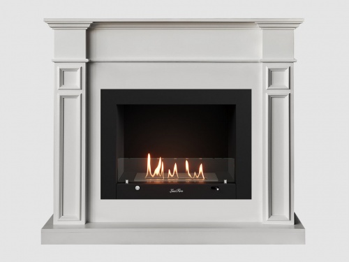 Каминный портал МДФ "Бертино 1240" с биокамином Lux Fire "Фаер Бокс 3 - 30" (белый) Каминный портал МДФ "Бертино 1240" с биокамином Lux Fire "Фаер Бокс 3 - 30" (белый)