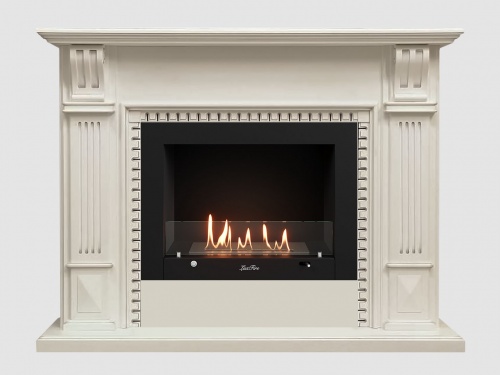 Каминный портал МДФ "Белфаст 1350" с биокамином Lux Fire "Фаер Бокс 3-25.5" (белый) Каминный портал МДФ "Белфаст 1350" с биокамином Lux Fire "Фаер Бокс 3-25.5" (белый)