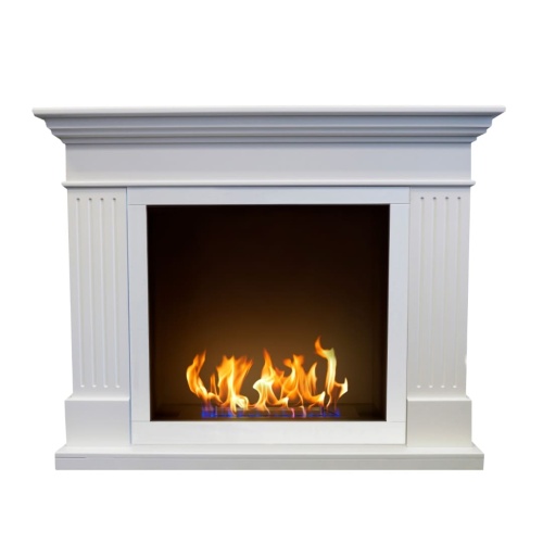 Биокамин в портале "Русский огонь" Турин с защитным и декоративным стеклом