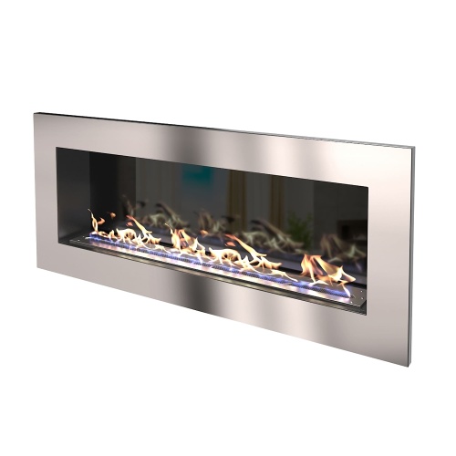 Биокамин "Русский огонь" Хай-тек 1100V встраиваемый с защитным и декоративным стеклом