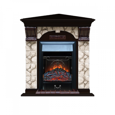 Арочный Карелия угловой (венге)+Majestic Black