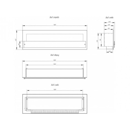 Биокамин Window 1000 Glass burgundy по цене 49 700 руб.