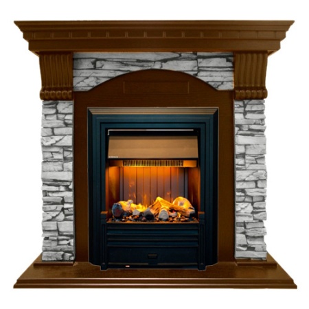 Dublin арочный скальный белый (дуб)+Brookline Black