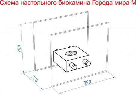 Настольный биокамин Lux Fire "София" M Настольный биокамин Lux Fire "София" M по цене 16 940 руб.