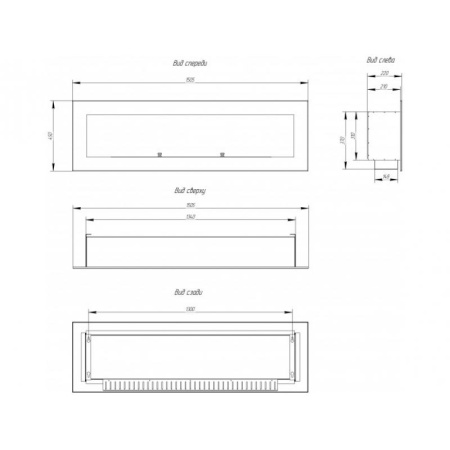 Биокамин Window 1000 Арома burgundy по цене 46 700 руб.