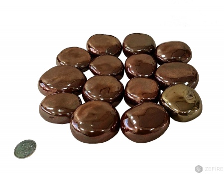 Декоративные керамические камни красное золото 14 шт по цене 4 400 руб.