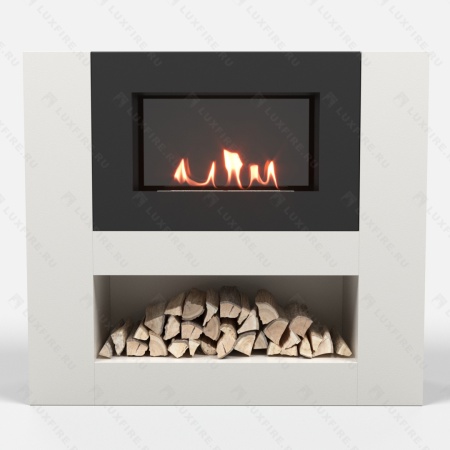 Тумба LUXFIRE с биокамином "Лукоморье" 900 (белая) по цене 67 633 руб.